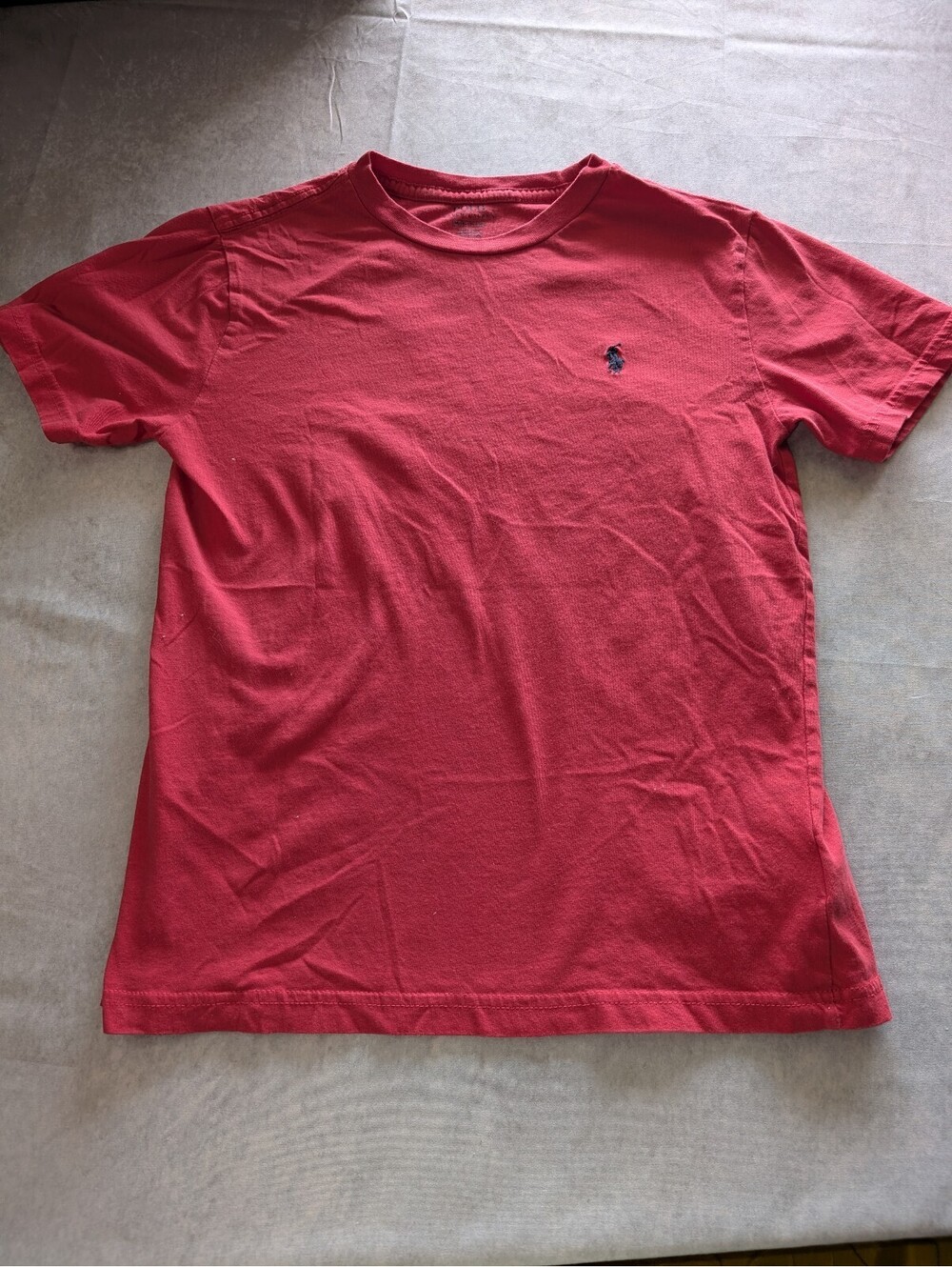 Polo Ralph Lauren Red Kids Crewneck Cotton Jersey T-Shirt